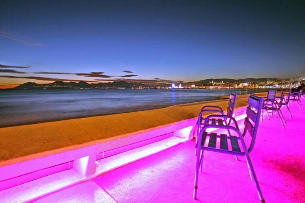Cannes Palm Beach Parking, Clim, Wifi Plage 2' A Pieds Kültér fotó