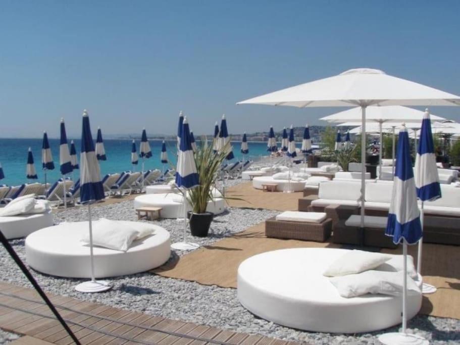 Cannes Palm Beach Parking, Clim, Wifi Plage 2' A Pieds Kültér fotó
